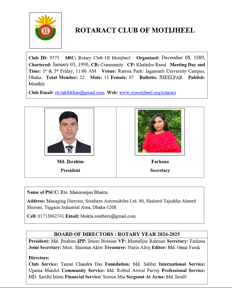 Rotaract Club Of Motijheel